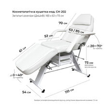 Cosmetology couch model CH-202 Black