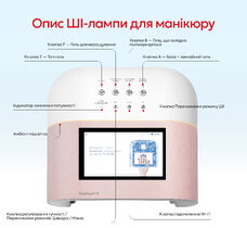 AI manicure lamp O Nail 2025–2026 with intelligence Pink