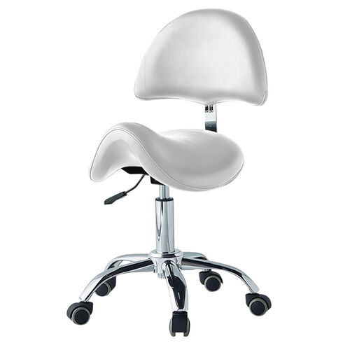 Craftsman's saddle stool model 017 White
