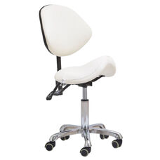 Craftsman's saddle stool model 053 White