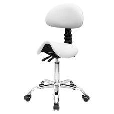 Craftsman's saddle stool model 1037-3 White