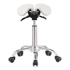 Craftsman's saddle stool model 4008 White