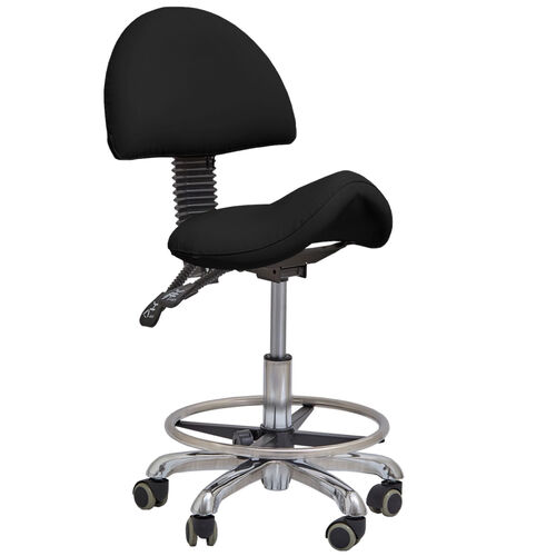 Craftsman's saddle stool model 018 Black