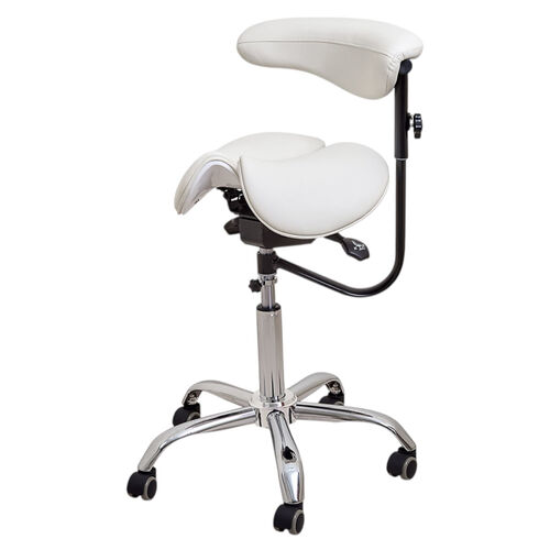 Craftsman's saddle stool model 8016-2 White
