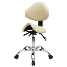 Craftsman's saddle stool model 854 Beige