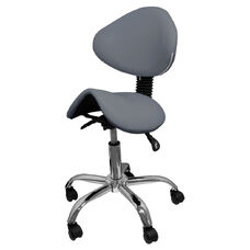 Craftsman's saddle stool model 854 Gray
