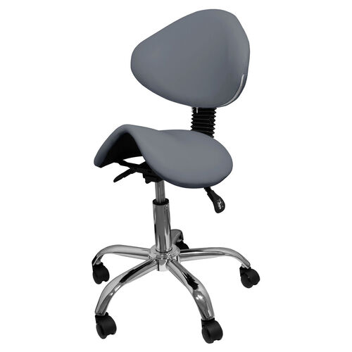 Craftsman's saddle stool model 854 Gray