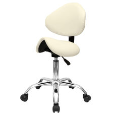Craftsman's saddle stool model 854A Beige