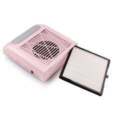 Витяжка для манікюру Simei 858-8 PINK з НЕРА-фільтром 80W