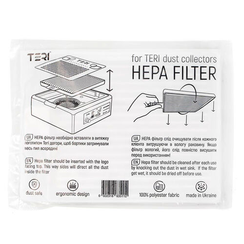Replacement HEPA filter for Teri 500 M 2022 table hood