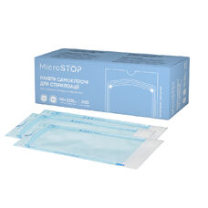 Пакети самоклеючі Microstop для стерилізації в автоклаві 90х230 мм, 200 шт