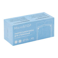 Пакети самоклеючі Microstop для стерилізації в автоклаві 60х110 мм, 200 шт