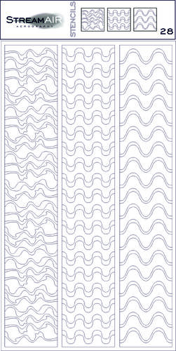 Stream air airbrush stencil #28
