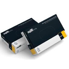 Рукавички нітрилові easyCARE nitrile BLACK чорні неопудрені, розмір L, 100 шт