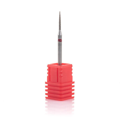 Diamond nozzle "Cylinder, thin arrow end" - 250 012R diameter 1.2 mm red