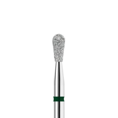 KWARK diamond-platinum bur, drop shape, green, 2.5 mm (PL255050CF)