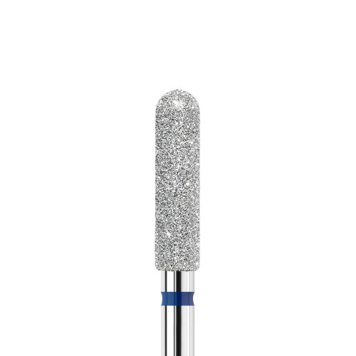 KWARK diamond-platinum burr, long spherical cylinder "microphone", blue, 3 mm (PL301230MF)