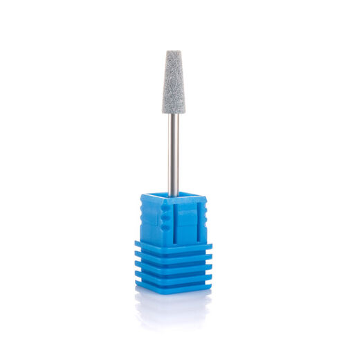 Corundum milling cutter "Cone truncated, elongated" - 45-30 diameter 5 mm, gray