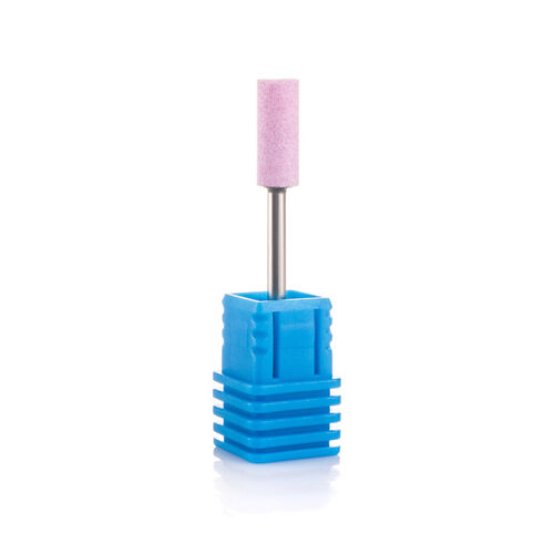 Corundum milling cutter "Cylinder" - 45-28 diameter 5 mm, pink
