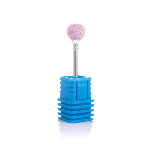 Corundum milling cutter "Ball" - 45-15 diameter 8 mm, pink