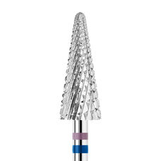 KWARK tungsten carbide cutter, Shark Blade herringbone cone, blue-violet, 6 mm (EGLV-6015M)