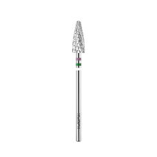 KWARK tungsten carbide cutter, wide cone "corn" for left-handed "Shark Blade", green-purple, 6 mm (KANV-5013-L)