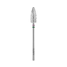 KWARK tungsten carbide cutter, rounded cone "corn" "Shark Blade", green-violet, 6 mm (KANV-5014)