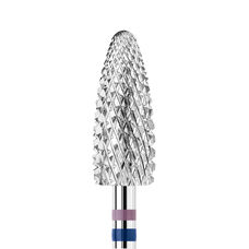 KWARK tungsten carbide cutter, rounded cone "corn" for left-handed "Shark Blade", blue-violet, 6 mm (KANV-5014M-L)
