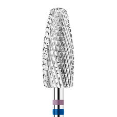 KWARK tungsten carbide cutter, large cone "corn" for left-handed "Shark Blade", blue-violet, 6 mm (KANVD-6015M-L)