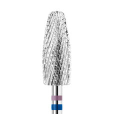 KWARK tungsten carbide cutter, large cone "corn" "Shark Blade", blue-violet, 6 mm (KANVD-6015M)