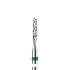 KWARK tungsten carbide cutter, spherical cylinder for left-handed use, green, 1.6 mm (KC09106CO-L)