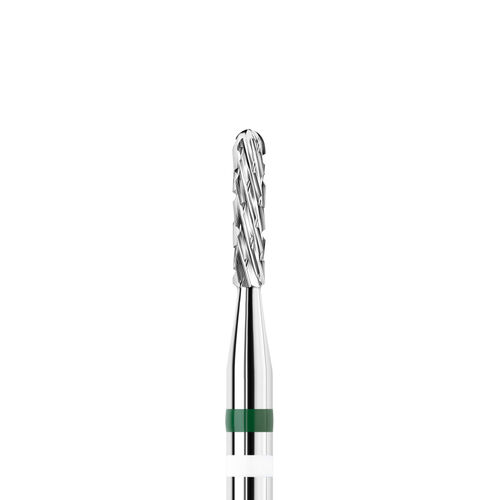 KWARK tungsten carbide cutter, spherical cylinder for left-handed use, green, 1.6 mm (KC09106CO-L)