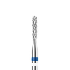 KWARK tungsten carbide cutter, spherical cylinder for left-handed use, blue, 1.6 mm (KC09106MO-L)