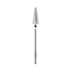 KWARK tungsten carbide cutter, herringbone cone for left-handed people, red, 6 mm (KC601404F0-L)