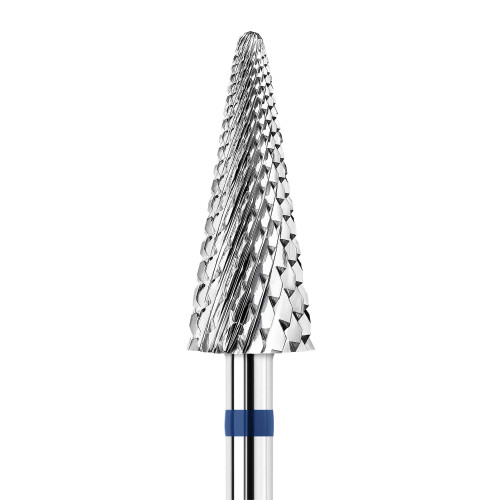 KWARK tungsten carbide cutter, herringbone cone (cross-cut), blue, 6 mm (KC601404M0)