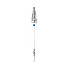 KWARK tungsten carbide cutter, herringbone cone for left-handed people, blue, 6 mm (KC601404MO-L)