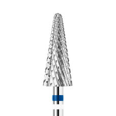 KWARK tungsten carbide cutter, herringbone cone for left-handed people, blue, 6 mm (KC601404MO-L)