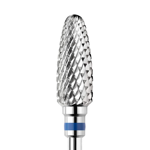 KWARK tungsten carbide cutter, rounded cone "corn", blue, 6 mm (KT60004M0)
