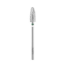 KWARK tungsten carbide cutter, rounded cone "corn" for left-handed use, green, 6 mm (KT60124C0-L)