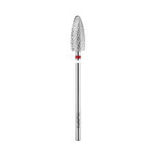 KWARK tungsten carbide cutter, rounded cone "corn" for left-handed use, red, 6 mm (KT60124F0-L)