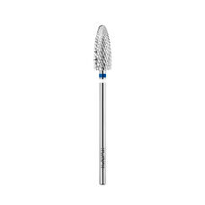 KWARK tungsten carbide cutter, rounded cone "corn" for left-handed use, blue, 6 mm (KT60124MO-L)