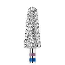 KWARK tungsten carbide cutter, rounded cone for left-handed people "Shark Blade", blue-violet, 6 mm (PAGV-6015M-L)