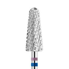 KWARK tungsten carbide cutter, rounded cone "Shark Blade", blue-violet, 6 mm (PAGV-6015M)