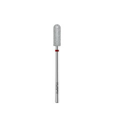 KWARK diamond-platinum bur, long spherical cylinder "microphone", red, 4 mm (PL401230FF)