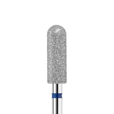 KWARK diamond-platinum bur, long spherical cylinder "microphone", blue, 4 mm (PL401230MF)
