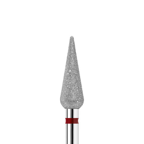 KWARK diamond-platinum bur, pear cone, red, 4 mm (PL401280FF)