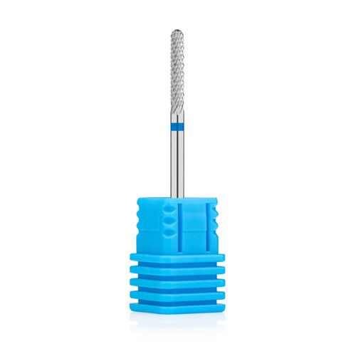 Carbide cutter "Cylinder, hemispherical end" - 144190023, blue
