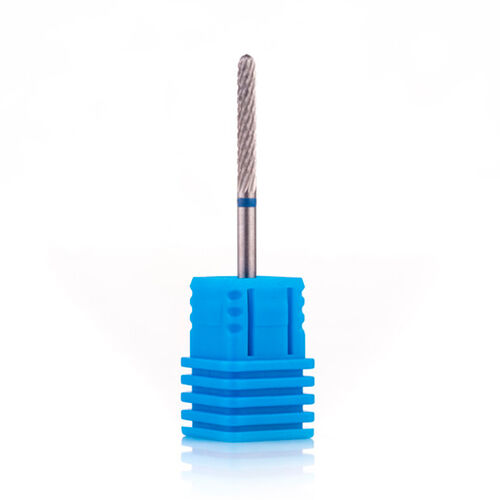 Carbide milling cutter "Thin cone, hemispherical end" -292190023/C.2.35B, blue