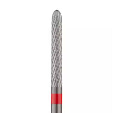 Carbide milling cutter "Thin cone, hemispherical end" -292 140 023/C.2.35R, red