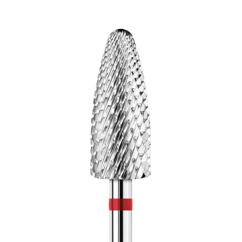 KWARK tungsten carbide cutter, rounded cone "corn", red, 6 mm (KT60124F0)